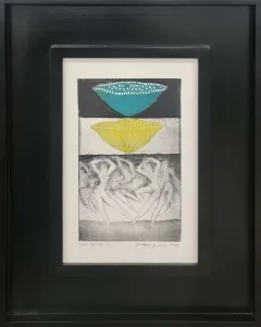 HAYATİ MİSMAN tarafından 1999 yılında 33x22 cm ölçülerinde Gravür tekniği ile yapılmıştır.