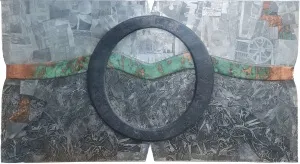 HAYATİ MİSMAN tarafından 2008 yılında 120x220 cm ölçülerinde Metal tekniği ile yapılmıştır.