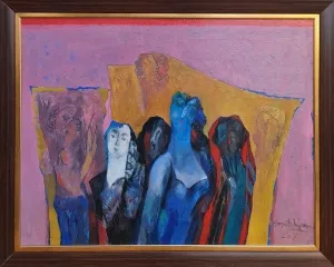 HAYATİ MİSMAN tarafından 2007 yılında 100x130 cm ölçülerinde Tuval üzeri yağlı boya tekniği ile yapılmıştır.