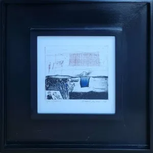 HAYATİ MİSMAN tarafından 1999 yılında 20x20 cm ölçülerinde Gravür tekniği ile yapılmıştır.