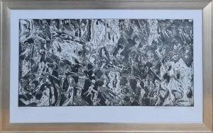 HAYATİ MİSMAN tarafından 2012 yılında 64x109 cm ölçülerinde Gravür 2-50 tekniği ile yapılmıştır.