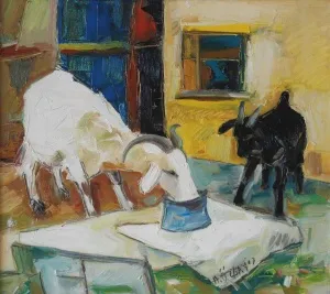 HİLMİ ÖZBAY tarafından 2007 yılında 40x45 cm ölçülerinde Tuval üzeri yağlı boya tekniği ile yapılmıştır.