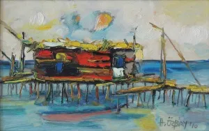 HİLMİ ÖZBAY tarafından 2010 yılında 24x38 cm ölçülerinde Duralit Üzeri Yağlı Boya tekniği ile yapılmıştır.