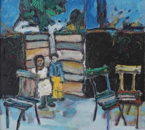 HİLMİ ÖZBAY tarafından 1997 yılında 45x50 cm ölçülerinde Tuval üzeri yağlı boya tekniği ile yapılmıştır.