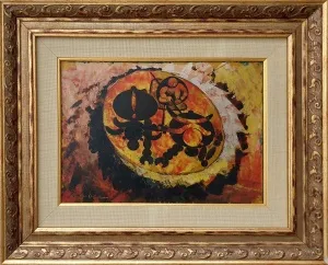 İBRAHİM BALABAN tarafından 1962 yılında 25x35 cm ölçülerinde Duralite yağlı boya tekniği ile yapılmıştır.