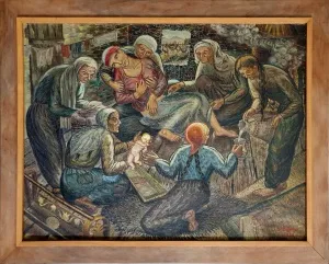 İBRAHİM BALABAN tarafından 1950 yılında 95x125 cm ölçülerinde Tuval üzeri yağlı  boya tekniği ile yapılmıştır.