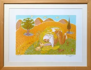 İBRAHİM BALABAN tarafından 1993 yılında 50x70 cm ölçülerinde 218/250 Serigrafi tekniği ile yapılmıştır.