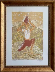 İBRAHİM BALABAN tarafından 1993 yılında 70x50 cm ölçülerinde 105/250 Serigrafi tekniği ile yapılmıştır.