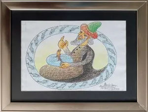 İBRAHİM BALABAN tarafından 2007 yılında 27x40 cm ölçülerinde Kağıt üzeri pastel boya tekniği ile yapılmıştır.