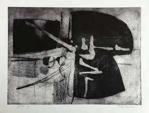 ADNAN TURANİ tarafından 37x49,5 cm ölçülerinde Gravür tekniği ile yapılmıştır.