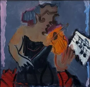 ADNAN TURANİ tarafından 1994 yılında 41x42 cm ölçülerinde Tuval üzeri yağlı boya tekniği ile yapılmıştır.