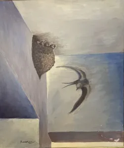 KENAN DEĞER tarafından 2003 yılında  69x59 cm ölçülerinde  Tuval üzeri yağlı boya tekniği ile yapılmıştır.