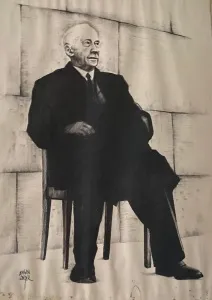 KENAN DEĞER tarafından 1990 yılında  68x48 cm ölçülerinde  Kağıt Üzeri Kurşun Kalem tekniği ile yapılmıştır.