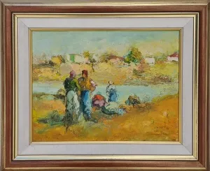 SAİM DURSUN tarafından 1994 yılında  26x34 cm ölçülerinde Duralit Üzeri Yağlı Boya tekniği ile yapılmıştır.