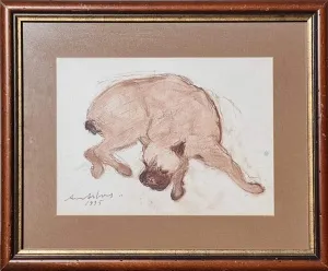 AVNİ ARBAŞ tarafından 1995 yılında  28x38 cm ölçülerinde Kağıt üzeri pastel boya tekniği ile yapılmıştır.