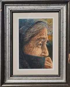 ALİ DEMİR tarafından 1993 yılında  18x14 cm ölçülerinde Kağıt üzeri pastel boya tekniği ile yapılmıştır.