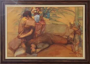 MAHİR GÜVEN tarafından 2003 yılında  60x90 cm ölçülerinde Tuval üzeri yağlı boya tekniği ile yapılmıştır.