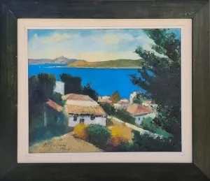 LÜTFÜ GÜNAY tarafından 1999 yılında  45x55 cm ölçülerinde Duralit Üzeri Yağlı Boya tekniği ile yapılmıştır.