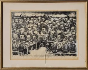 ALAETTİN AKSOY tarafından 1973 yılında 35x46 cm ölçülerinde Gravür tekniği ile yapılmıştır.