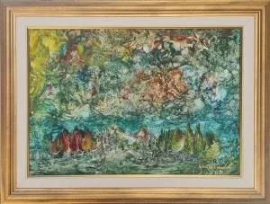 ALİ OSMAN GENCER tarafından 35x50 cm ölçülerinde Tuval üzeri yağlı boya tekniği ile yapılmıştır.