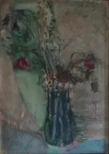 EŞREF ÜREN tarafından 47x35 cm ölçülerinde Kağıt üzeri yağlı boya tekniği ile yapılmıştır.