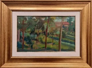 ÜLKER SAGUNER tarafından 28x44 cm ölçülerinde Duralit Üzeri Yağlı Boya tekniği ile yapılmıştır.