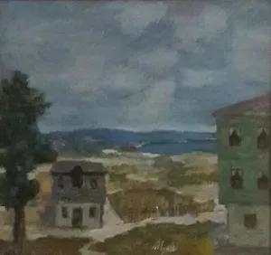 NURİ İYEM tarafından 1990 yılında 35x35 cm ölçülerinde Tuval üzeri yağlı boya tekniği ile yapılmıştır.