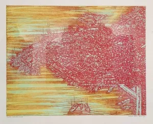 DEVRİM ERBİL tarafından 1993 yılında 33x43 cm ölçülerinde Serigrafi tekniği ile yapılmıştır.