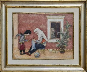 NURİ ABAÇ tarafından 1989 yılında 35x45 cm ölçülerinde  TÜYB tekniği ile yapılmıştır.