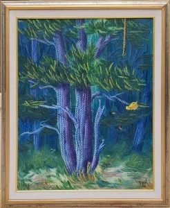 AHMET YEŞİL tarafından 1995 yılında  80x65 cm ölçülerinde  TÜYB tekniği ile yapılmıştır.