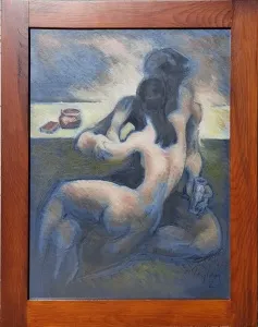 ORHAN TAYLAN tarafından 2000 yılında  64x46 cm ölçülerinde  KÜYB tekniği ile yapılmıştır.