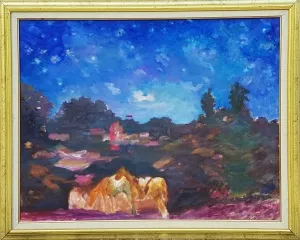 DURAN KARACA tarafından 1992 yılında 73x94 cm ölçülerinde  TÜYB tekniği ile yapılmıştır.