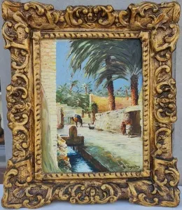 MAURIC LEGENDRE tarafından 33x24 cm ölçülerinde Duralit Üzeri Yağlı Boya tekniği ile yapılmıştır.