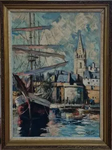 FRED KLINE tarafından 70x50 cm ölçülerinde Tuval üzeri yağlı boya tekniği ile yapılmıştır.