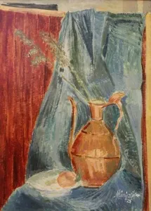 MÜNİP ÖZBEN tarafından 1975 yılında 70x50 cm ölçülerinde Tuval üzeri yağlı boya tekniği ile yapılmıştır.