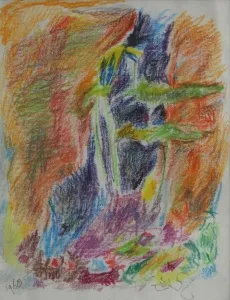 ZEKİ FAİK İZER tarafından 1960 yılında 28x22 cm ölçülerinde Pastel tekniği ile yapılmıştır.