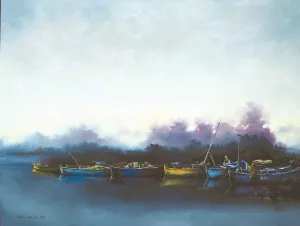 MEHMET EMİN ÖZER tarafından 2018 yılında 100x120 cm ölçülerinde Tuval üzeri yağlı boya tekniği ile yapılmıştır.