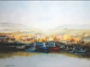 MEHMET EMİN ÖZER tarafından 2018 yılında 100x120 cm ölçülerinde Tuval üzeri yağlı boya tekniği ile yapılmıştır.