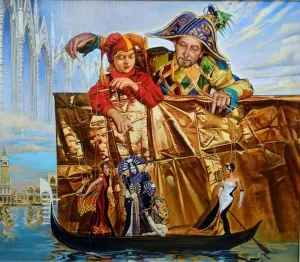 OLEG TURCHIN tarafından 1998 yılında 85x100 cm ölçülerinde Tuval üzeri yağlı boya tekniği ile yapılmıştır.