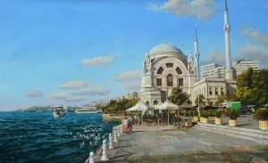 OLEG TURCHIN tarafından 2013 yılında 149x250  cm ölçülerinde Tuval üzeri yağlı boya tekniği ile yapılmıştır.