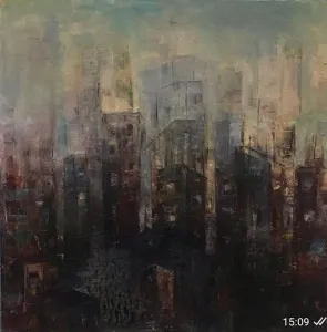 SAEED AGHANEJAD tarafından 2019 yılında 50x50 cm ölçülerinde Tuval üzeri yağlı boya tekniği ile yapılmıştır.