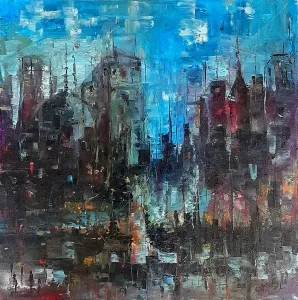 SAEED AGHANEJAD tarafından 2019 yılında 40x40 cm ölçülerinde Tuval üzeri yağlı boya tekniği ile yapılmıştır.