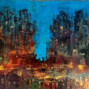 SAEED AGHANEJAD tarafından 2019 yılında 40x40 cm ölçülerinde Tuval üzeri yağlı boya tekniği ile yapılmıştır.