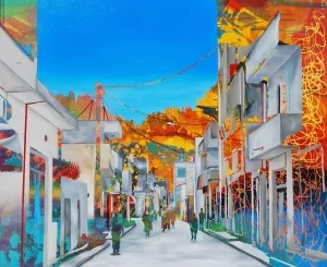 ARDA SELİM tarafından 2015 yılında 116x140 cm ölçülerinde  Tuval üzeri akrilik boya tekniği ile yapılmıştır.