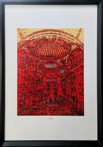 DEVRİM ERBİL tarafından 100x70 cm ölçülerinde Serigrafi tekniği ile yapılmıştır.