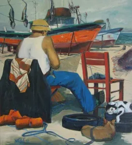 VASIF PEHLİVANOĞLU tarafından 2011 yılında 130x126 cm ölçülerinde Tuval üzeri yağlı boya tekniği ile yapılmıştır.