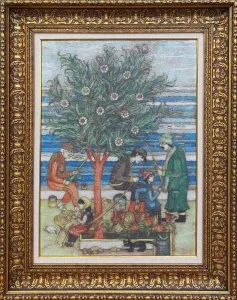 NURİ ABAÇ tarafından 69x50 cm ölçülerinde Tuval üzeri yağlı boya tekniği ile yapılmıştır.