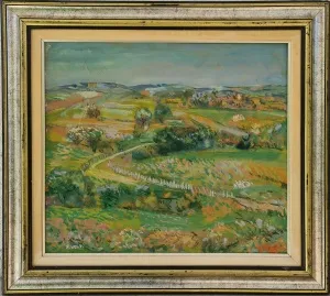 EŞREF ÜREN tarafından 50x55 cm ölçülerinde Duralite Marufle Kağıt üzeri yağlı boya tekniği ile yapılmıştır.