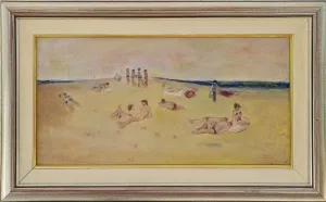 KAYIHAN KESKİNOK tarafından 1977 yılında 30x60 cm ölçülerinde Tuval üzeri yağlı boya tekniği ile yapılmıştır.