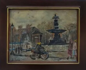 İBRAHİM SAFİ tarafından 31x40 cm ölçülerinde Duralit Üzeri Yağlı Boya tekniği ile yapılmıştır.